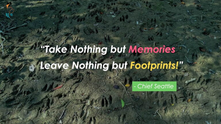 ‘Take nothing but memories, leave nothing but footprints’